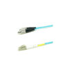 LC To FC Duplex 2.0mm LSZH OM3 Aqua Fiber Optic Cords - Image 4