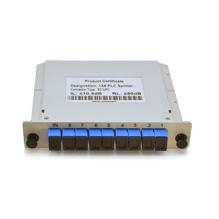 1X8 SC UPC Fiber PLC Splitter, LGX Cassette type - Alte Optic