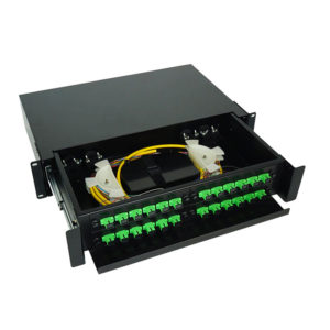 2U 24 port SC APC SM SX Patch Panel - Alte Optic